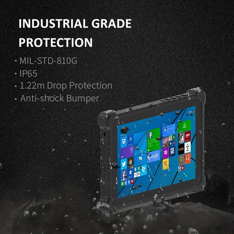 Senke Gigabit Ethernet 10.1&quot; 1200*1920 IPS Screen Windows 10 11 IP67 Waterproof Fully Rugged Extreme Tablet PC