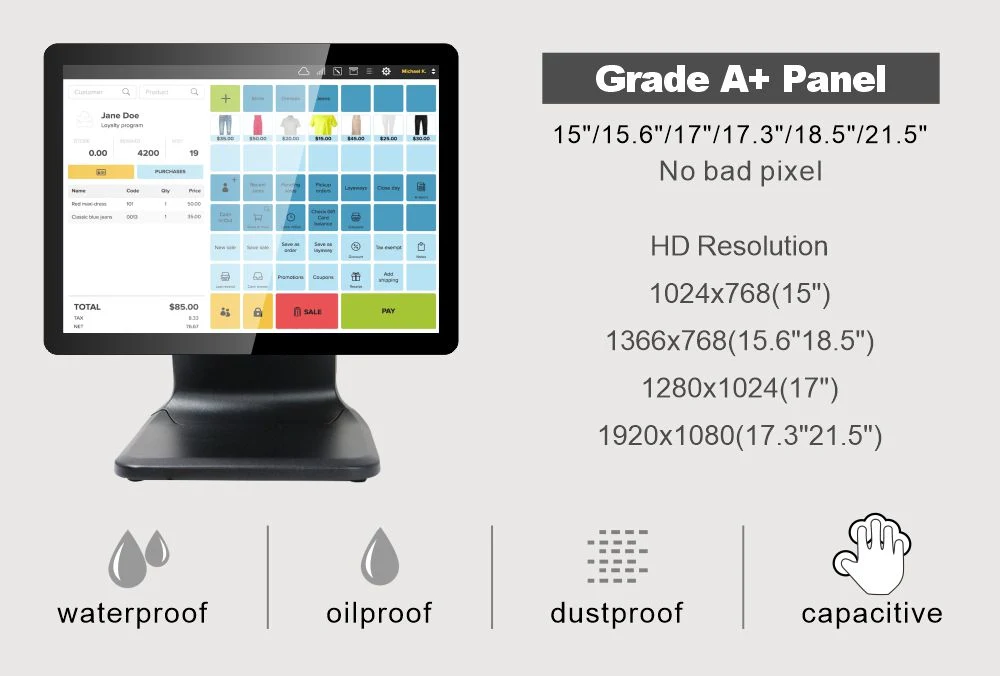 21.5 Inch Embedded or Open Frame Touch Screen Monitor