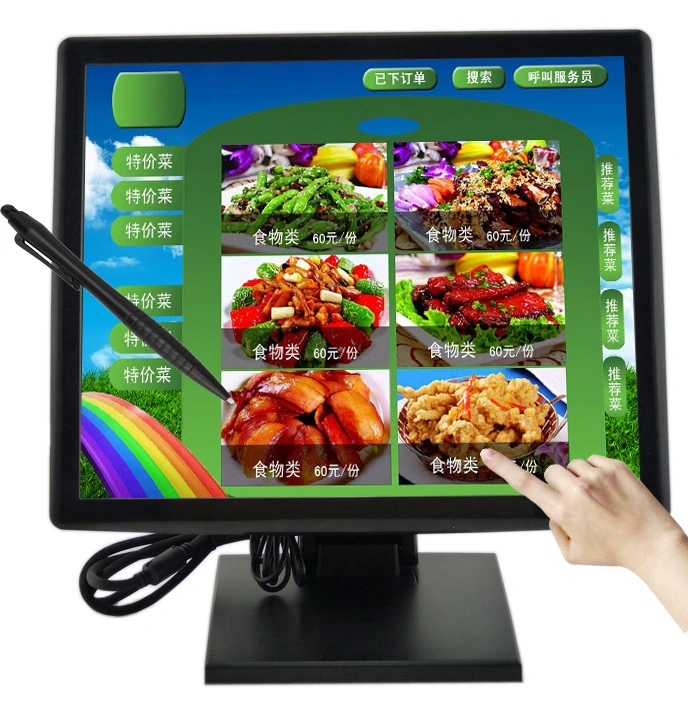 Desktop 17&prime; &prime; Resistive Touch Screen Display LCD Monitor