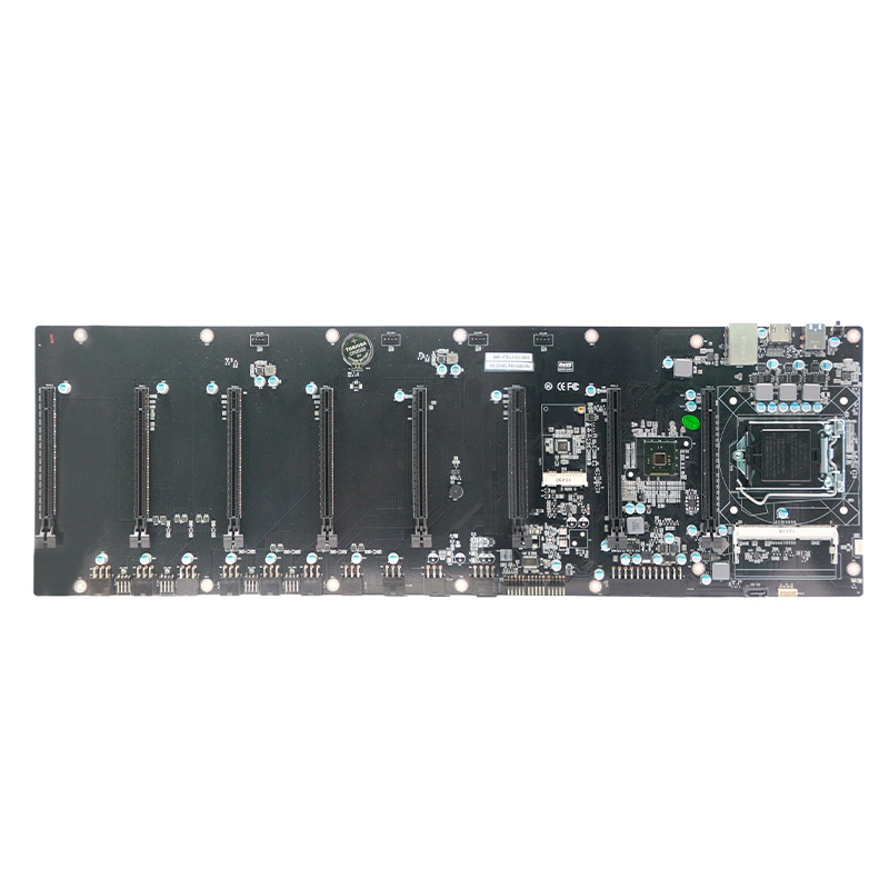 Mainboard 8 GPU DDR3 SATA Msata COM LGA 1150 Motherboard HD 1LAN 4USB ATX Power Supply 1pcie 16X Mini PC Barebone