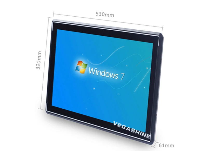 21.5&quot; I3 7100u Capacitive Touchscreen Industry Panel PC 4COM