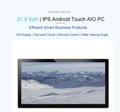 21.5 Inch Seamless Panel Industrial Window Capactive Touch Screen All-in-One Panel PC Aio PC