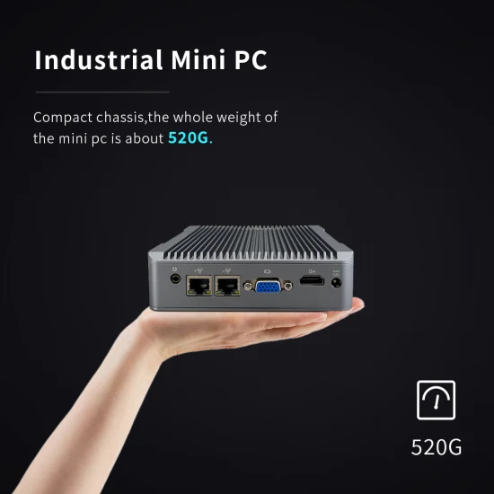 Support WiFi/Bt Dual Display Port HDMI VGA Quad-Core CPU Linux Windows 10 I3 I5 I7 I9 Cheap Price X86 Fanless Industrial Rugged Mini PC 24V