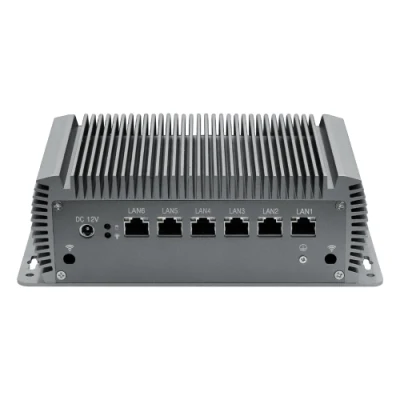 LAN*6 WiFi*2 DC12V or Custom Support Windows / Linux / Android Mini Embedded Fanless Industrial Box PC I7