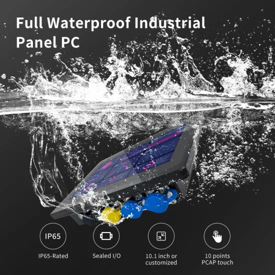 7 Inch Panel PC 1024*600 10 Point Capacitive Touch Embedded, Desktop LCD Screen with LED Backlight Panel PC