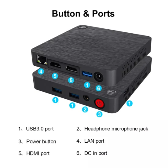 Factory Price Beelink T4 Licensed Win10 Mini PC Atom X5- 50 Dual WiFi 4GB/32GB Window 10 PRO T4 PRO Mini PC