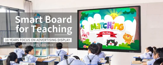 65 75 85 Inch All in One Training Smart Board Touch Screen Whiteboard Interactive Display Monitor for Classroom Meeting